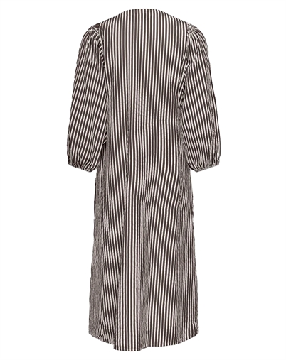 Only - ONLRolly Midi Stripe Kjole - Chocolate Martini